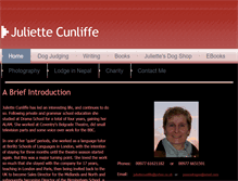 Tablet Screenshot of juliettecunliffe.org